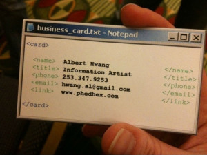 Awesome-geek-business-card-idea